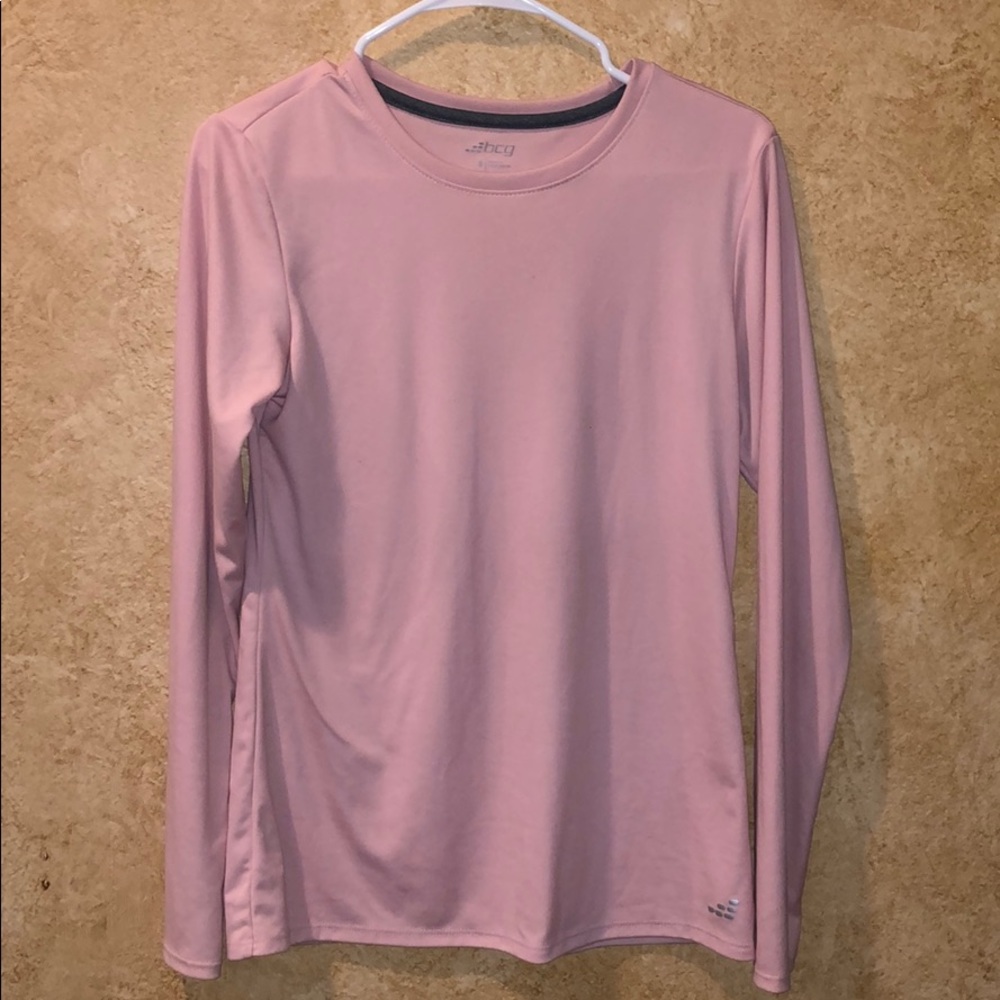 BCG long sleeve light pink shirt